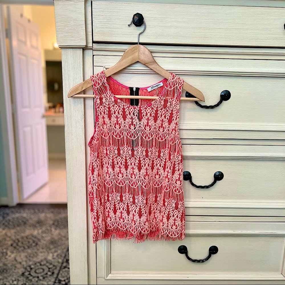 Pink Lace Top
